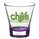 aerial view a purple cosmo 11.5 oz stemless martini glass, image 1 of 2