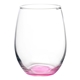 a pink liquid lunch 15 oz stemless wine glasses