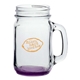 aerial view a purple 16 oz mason jars with handles, image 1 of 2
