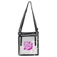 aerial view a clear seattle clear crossbody bag, image 1 of 2