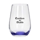 aerial view a purple tipsy 16 oz vaso silicia stemless wine glass, image 1 of 2