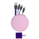 aerial view a pink round cable wall set, image 1 of 2
