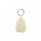 a glow in the dark sleek teardrop metal key tag