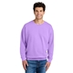 aerial view a neon violet comfort colors(r) lightweight crewneck sweatshirt, image 1 of 5