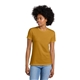 aerial view a antique gold next level apparel(r) womens cvc relaxed tee, image 1 of 5