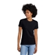 aerial view a black next level apparel(r) womens cvc relaxed tee, image 1 of 5