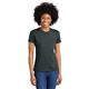 aerial view a charcoal next level apparel(r) womens cvc relaxed tee, image 1 of 5