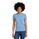aerial view a heather columbia blue next level apparel(r) womens cvc relaxed tee, image 1 of 5