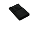 aerial view a black gildan(r) heavy blend(tm) fleece stadium blanket, image 1 of 3