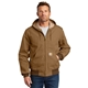 aerial view a carhartt brown carhartt (r) tall thermal - lined duck active jac, image 1 of 5