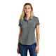 aerial view a shadow grey heather new era(r) womens power polo, image 1 of 5