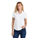 aerial view a white new era(r) womens power polo, image 1 of 5