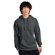 aerial view a heathered charcoal district(r) cloud fleece hoodie, image 1 of 5