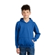 aerial view a royal gildan(r) youth softstyle(r) midweight fleece hoodie, image 1 of 5