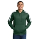 aerial view a forest green/ white sport - tek(r) sport - wick(r) fleece united pullover hoodie, image 1 of 5