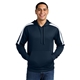 aerial view a navy/ white sport - tek(r) sport - wick(r) fleece united pullover hoodie, image 1 of 5