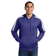 aerial view a purple/ white sport - tek(r) sport - wick(r) fleece united pullover hoodie, image 1 of 5