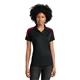 aerial view a black/ deep red sport - tek(r) womens competitor(tm) united polo, image 1 of 5