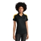 aerial view a black/ gold sport - tek(r) womens competitor(tm) united polo, image 1 of 5