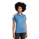 aerial view a carolina blue/ white sport - tek(r) womens competitor(tm) united polo, image 1 of 5