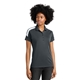 aerial view a iron grey/ white sport - tek(r) womens competitor(tm) united polo, image 1 of 5