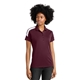 aerial view a maroon/ white sport - tek(r) womens competitor(tm) united polo, image 1 of 5