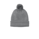 a gusty grey port authority(r) cozy pom beanie