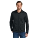 aerial view a black eddie bauer(r) smooth mid - layer fleece full - zip jacket mens, image 1 of 5