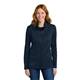 aerial view a river blue navy eddie bauer(r) womens smooth mid layer fleece full - zip, image 1 of 5