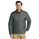 aerial view a metal grey eddie bauer(r) packable quilted full - zip, image 1 of 5