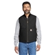 aerial view a black carhartt (r) duck vest, image 1 of 5