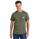 aerial view a basil heather carhartt force(r) short sleeve pocket t - shirt, image 1 of 5