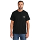 aerial view a black carhartt force(r) short sleeve pocket t - shirt, image 1 of 5
