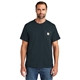 aerial view a navy carhartt force(r) short sleeve pocket t - shirt, image 1 of 5