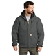aerial view a gravel carhartt(r) quilted - flannel - lined duck active jac, image 1 of 3