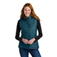 aerial view a adriatic blue eddie bauer(r) womens packable quilted vest, image 1 of 5