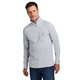 aerial view a heather grey carhartt force(r) 1/4- zip long sleeve t - shirt, image 1 of 5