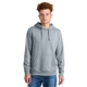 aerial view a tnf light grey heather the north face(r) sleeve logo pullover hoodie, image 1 of 5