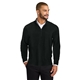 aerial view a deep black port authority(r) easy care 1/4- zip sweater, image 1 of 5