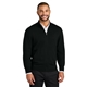 aerial view a deep black port authority(r) easy care full - zip sweater, image 1 of 5