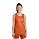 aerial view a deep orange/ white sport - tek(r) youth posicharge(r) reversible mesh tank, image 1 of 5