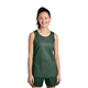 aerial view a forest green/ white sport - tek(r) youth posicharge(r) reversible mesh tank, image 1 of 5