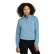 aerial view a steel blue the north face(r) womens double - knit 1/2- zip fleece, image 1 of 5