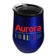 a clear lid & metallic blue tumbler the pinot - 12 oz stainless steel wine glass tumbler - digital