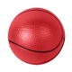 aerial view a red polyurethane basketball stress reliever, image 1 of 2