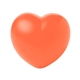 aerial view a orange valentine heart stress ball, image 1 of 4