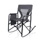 aerial view a charcoal gray woodland rocking chair charcoal gray, image 1 of 7