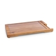 aerial view a acacia wood ventana tempered glass and acacia cheese board and knife set, image 1 of 5