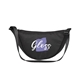 aerial view a black rue adjustable crossbody bag, image 1 of 6