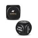 aerial view a black dice exercise cube, image 1 of 6